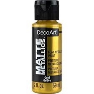 Picture of DecoArt Acrylic Matte Metallics | Μεταλλικό Ακρυλικό Χρώμα με Ματ/Σατινέ Φινίρισμα – Vintage Brass, 59ml 
