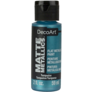 Picture of DecoArt Acrylic Matte Metallics | Μεταλλικό Ακρυλικό Χρώμα με Ματ/Σατινέ Φινίρισμα – Turquoise, 59ml