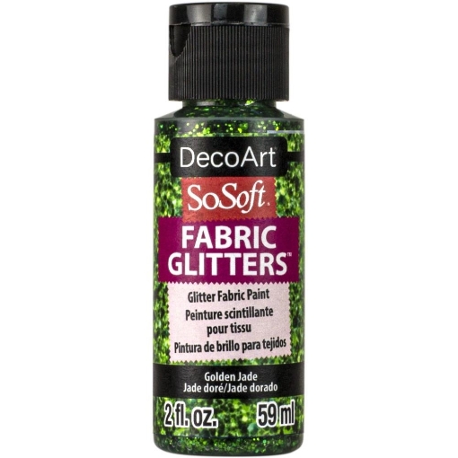 Picture of SoSoft Glitters Ακρυλικό Χρώμα για Ύφασμα 59ml - Golden Jade
