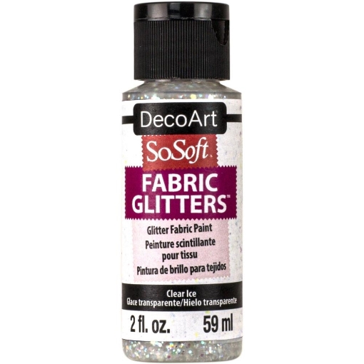 Picture of SoSoft Glitters Ακρυλικό Χρώμα για Ύφασμα 59ml - Clear Ice