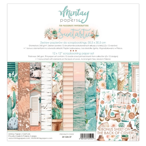 Picture of Mintay Papers Συλλογή Χαρτιών Scrapbooking Suntastic 12" x 12"