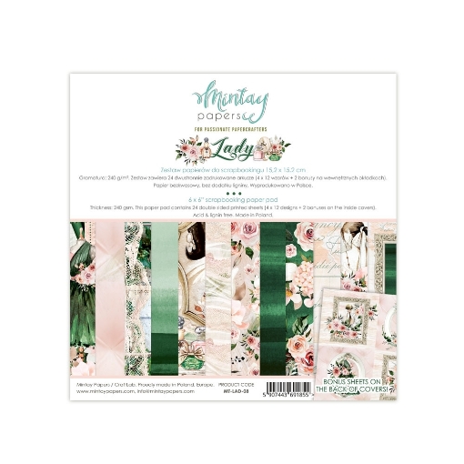 Picture of Mintay Papers Μπλοκ Scrapbooking Lady 6''x6''