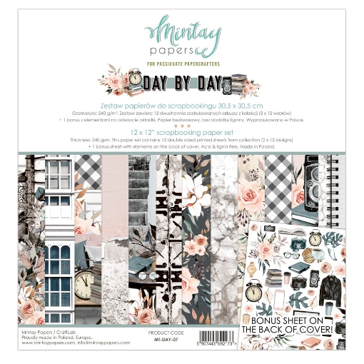 Picture of Mintay Papers Συλλογή Χαρτιών Scrapbooking Day By Day 12" x 12"