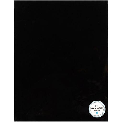 Picture of American Crafts Washable Faux Leather Paper - Πλενόμενο Χαρτί Kraft tex, Μαύρο