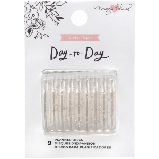 Picture of Maggie Holmes Day-To-Day Δίσκοι για Planner 1.5’’ – Χρυσό Glitter