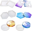 Picture of American Crafts Color Pour Resin Mold - Καλούπια για σουβέρ (Κύκλος, Τετράγωνο, Εξάγωνο)