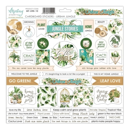 Picture of Mintay Papers Αυτοκόλλητα Chipboard - Urban Jungle