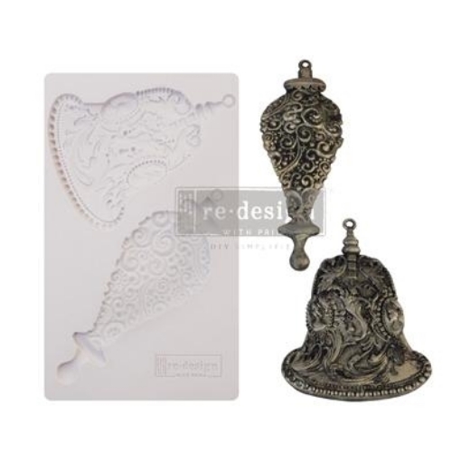 Picture of Prima Re-Design Decor Moulds Καλούπι Σιλικόνης 5'' x 8'' - Silver Bells