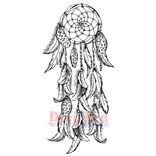 Picture of Deep Red Cling Stamp Σφραγίδα Rubber - Dream Catcher