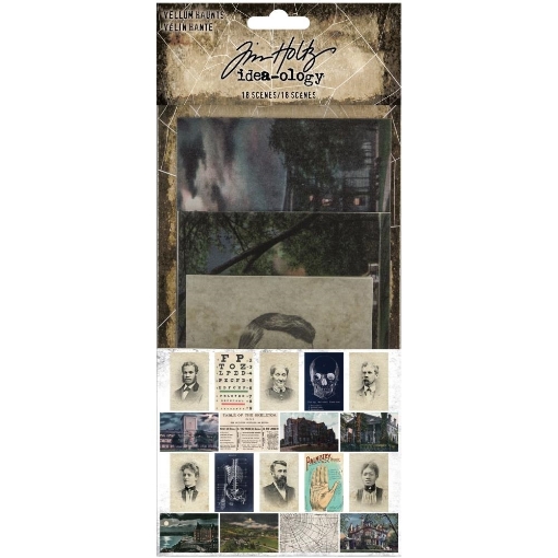 Picture of Tim Holtz Idea-Ology - Vintage Εικόνες σε Διάφανο Vellum, Vellum Haunts