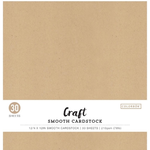 Picture of Colorbok Smooth Cardstock 12"X12" - Kraft