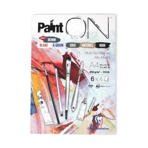 Picture of Clairefontaine PaintOn Mixed-Media Sketchbook - 6 Colour Α4