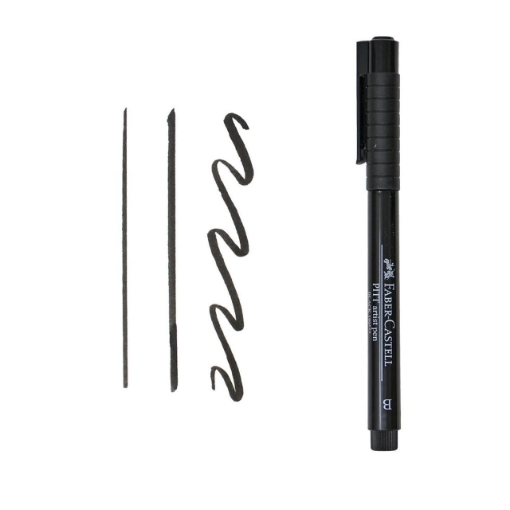 Picture of Faber-Castell Pitt Artist Μαρκαδόρος Brush Tip - Black (199)