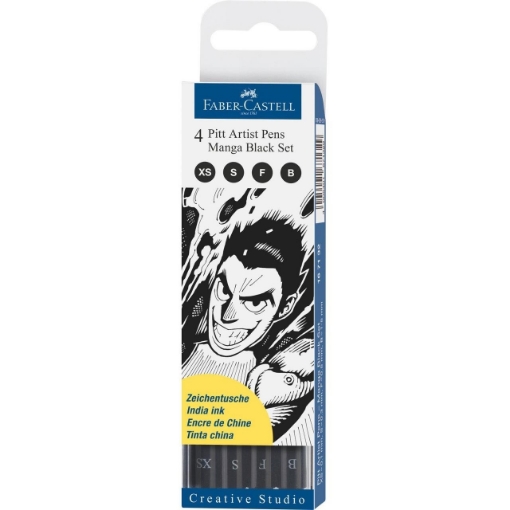 Picture of Faber-Castell Pitt Artist Pens - Manga Black Set
