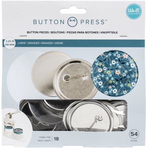 Picture of We R Makers - Button Press - Refill Pack - Ανταλλακτικά Κουμπιά, Μεγάλα