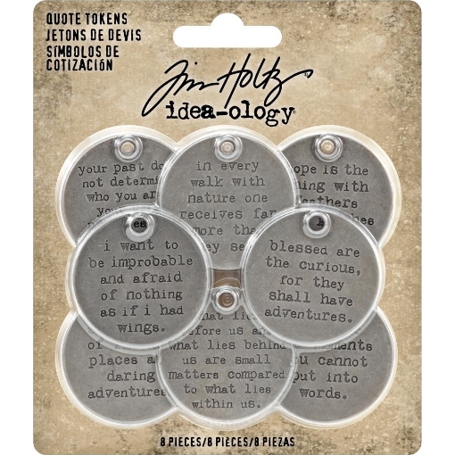 Picture of Tim Holtz Idea-Ology - Μεταλλικά Διακοσμητικά Στοιχεία, Quote Tokens
