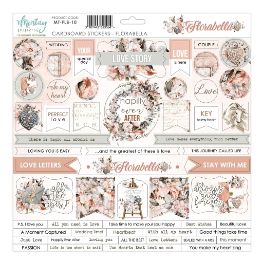 Picture of Mintay Papers Αυτοκόλλητα Chipboard - Florabella
