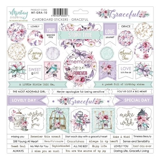 Picture of Mintay Papers Chipboard Stickers | Αυτοκόλλητα Chipboard, Graceful