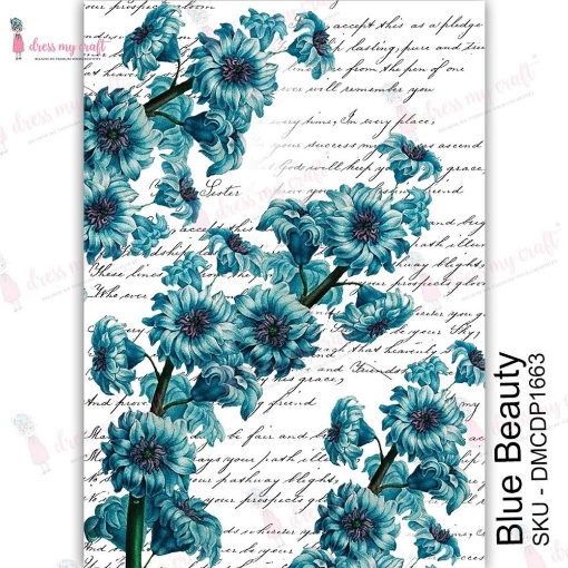 Picture of Dress My Craft Μεταφοράς Εικόνας  A4 - Blue Beauty
