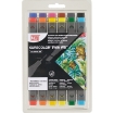 Picture of Kuretake ZIG Kurecolor Twin WS Μαρκαδόροι Διπλής Μύτης – Basic Colors, 12τεμ.