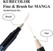 Picture of Kuretake Kurecolor Markers for Manga Μαρκαδόροι Διπλής Μύτης - Sky and Ocean Blue, 12 τεμ
