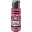Picture of SoSoft Ακρυλικό Χρώμα για Ύφασμα 59ml - Dark Rose