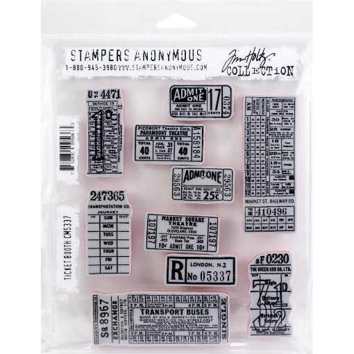 Picture of Stampers Anonymous Tim Holtz Σφραγίδες Cling CMS337 – Ticket Booth
