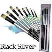 Picture of Dynasty Black Silver Σετ Πινέλων - Rake 1/4, Shader 4, Liner 10/0, Round 2