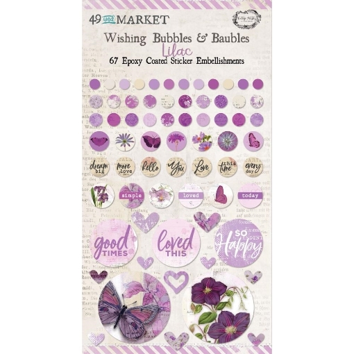 Picture of 49 And Market Epoxy Coated Wishing Bubbles & Baubles - Lilac