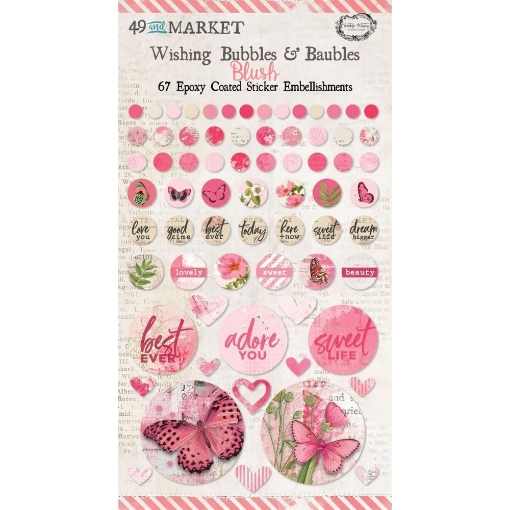 Picture of 49 And Market Epoxy Coated Wishing Bubbles & Baubles - Blush