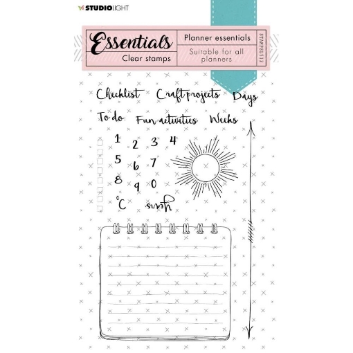 Picture of Studio Light Essentials Clear Stamps Set Σετ Διάφανες Σφραγίδες - Planner, 22τεμ 