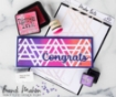 Picture of Maker Forte Stencils By Hedgehog Hollow 4"X8" - Triangle Tracks