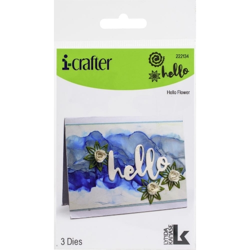 Picture of i-Crafter Mήτρες Κοπής - Hello Flower, 3τεμ