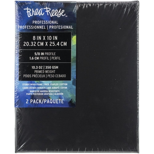 Picture of Brea Reese Βαμβακερός Καμβάς 8"X10" – Μαύρος, Επαγγελματικής Ποιότητας (Σετ 2 τεμ.)