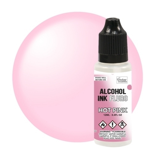 Picture of Couture Creations Fluro Alcohol Ink | Μελάνι Οινοπνεύματος 12ml - Hot Pink