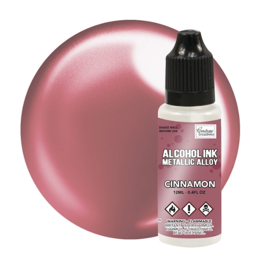 Picture of Couture Creations Metallic Alloys Alcohol Ink | Μελάνι Οινοπνεύματος Metallic 12ml - Cinnamon