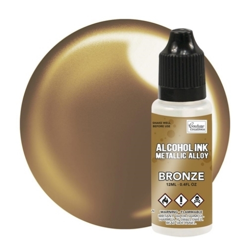 Picture of Couture Creations Metallic Alloys Alcohol Ink | Μελάνι Οινοπνεύματος Metallic 12ml - Bronze