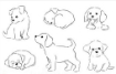Picture of Art Impressions Watercolor Cling Stamp Set Σετ Σφραγίδες Rubber - Dogs, 6τεμ