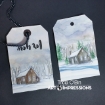 Picture of Art Impressions Watercolor Cling Stamp Set Σετ Σφραγίδες Rubber - Rustic Cabins, 4τεμ
