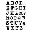 Picture of Ciao Bella Stamping Art Remington Uppercase Alphabet | Διάφανες Σφραγίδες Αλφαβήτου 4" x 6", 30 τεμ.