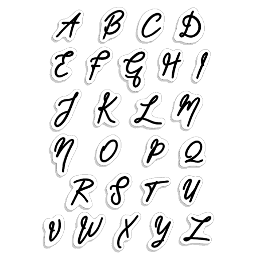 Picture of Ciao Bella Stamping Art Διάφανες Σφραγίδες 4" X 6"  - Muse Uppercase Alphabet, 26τεμ.