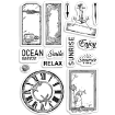 Picture of Ciao Bella Stamping Art Διάφανες Σφραγίδες 4'' x 6'' - Coastal Living, 14τεμ.