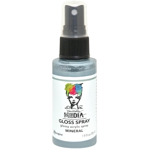 Picture of Dina Wakley Media Gloss Sprays | Ακρυλικό Χρώμα σε Σπρέι με Gloss Φινίρισμα, Mineral