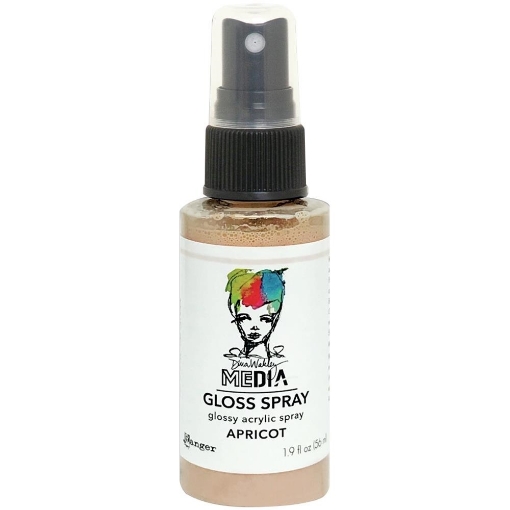 Picture of Dina Wakley Media Gloss Sprays | Ακρυλικό Χρώμα σε Σπρέι με Gloss Φινίρισμα, Apricot