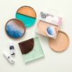 Picture of American Crafts Color Pour Resin Coasters - Wood Tray