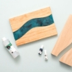 Picture of American Crafts Color Pour Resin Tray - Wood River 