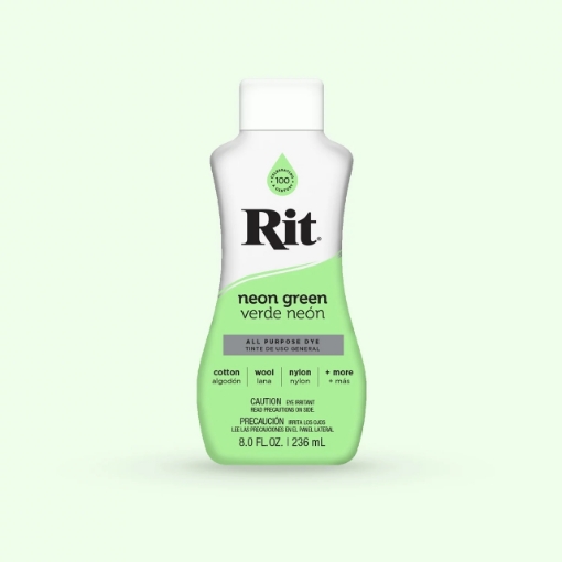 Picture of Rit All-Purpose Liquid Dye | Βαφή Υφάσματος για Φυσικές Ίνες 236ml – Neon Green