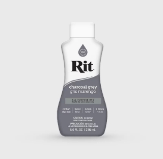 Picture of Rit All-Purpose Liquid Dye | Βαφή Υφάσματος για Φυσικές Ίνες 236ml – Charcoal Grey