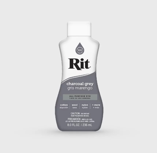 Picture of Rit All-Purpose Liquid Dye | Βαφή Υφάσματος για Φυσικές Ίνες 236ml – Charcoal Grey
