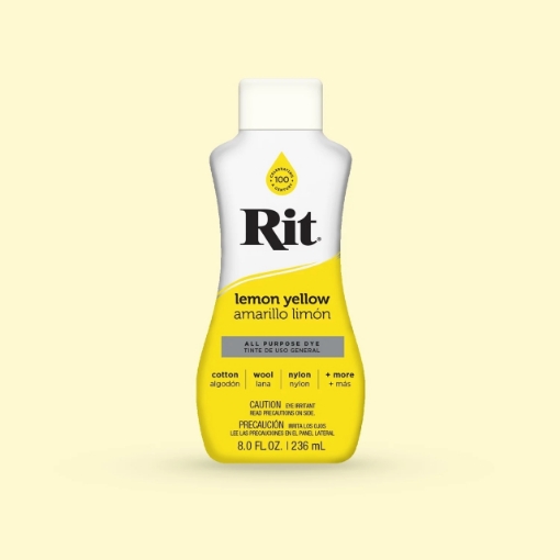 Picture of Rit All-Purpose Liquid Dye | Βαφή Υφάσματος για Φυσικές Ίνες 236ml – Lemon Yellow